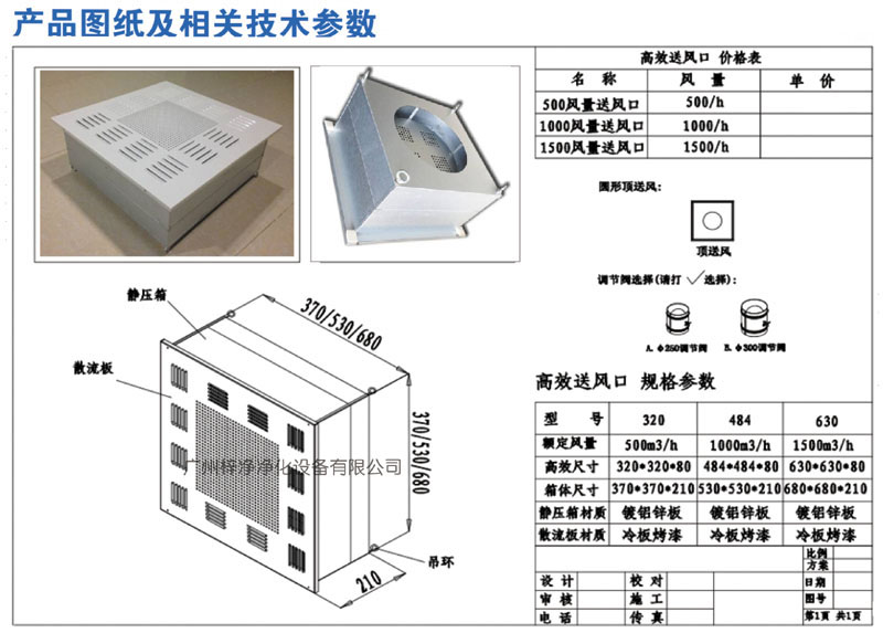 500、1000、1500新型高效送風(fēng)口規(guī)格尺寸